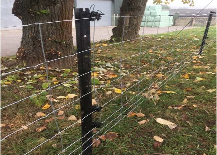 Green And White Billet T Section Metal Fence Posts 8ft