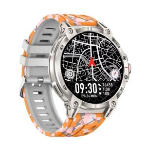 China Zinc Alloy Round Shape Calling Smartwatch With Bluetooth And Sports Modes factory