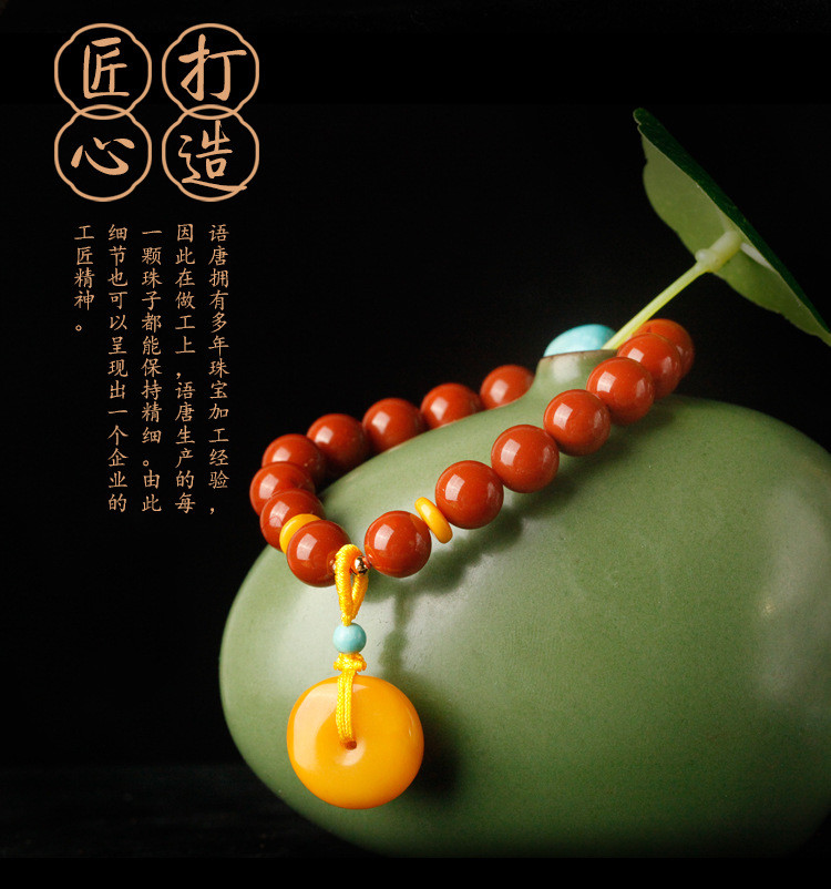 Natural Baltic Amber Ombre Rainbow Colorful Round Beads Handmade Bracelet Original Amber For Women Men Healing Dominican Gems