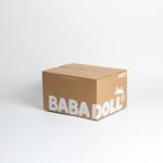 Square White Ink Kraft Corrugated Box , Kraft Box Mailers For Lightweight Goods