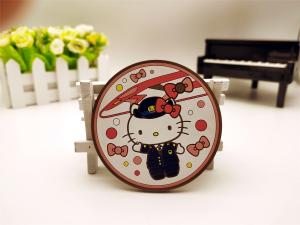 China Reusable PVC Key Holder , Custom Rubber Keychains Hello Kitty Themed factory