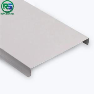 China Suspended Beveled Aluminum Strip Ceiling Rectangle Strip Metal Ceiling Panel factory