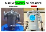 JIS F7209 Simplex Oil Straines & Single Oil Basket Filter 5K-50A Body - Cast