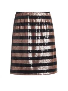 China Adults Womens Fashion Skirts A Line Shape Office Wear Skirts Polyester Sequin Material factory