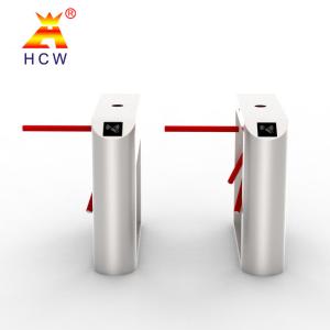 China Fingerprint Waist Height SUS304 Tripod Turnstile Gate Three Roller Arm factory