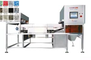 China 5400Pixel Wide Channel CCD Camera 500kg/H Belt Color Sorter For Plastic factory