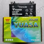 YUASA YTX7A-BS AGM Lithium Powersport Battery Replacement 12V 6Ah For Motor Bike