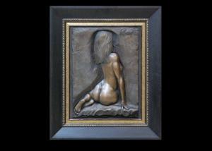 China Right Here Waiting Western Bronze Sculptures Beautiful Design Anti Corrosion factory