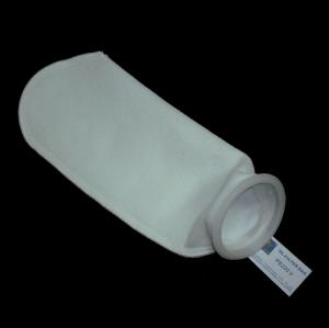 China Zinc Plated Top NMO Liquid Filter Bag 200u Micron For Water Filtration factory