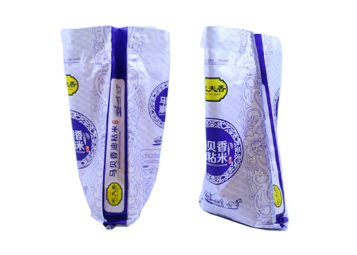 White PP Woven Packaging Bags With Offset / Laminated Printing