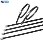 PVC Coated Coated Stainless Steel Cable Ties Self Lock Used In Electricity