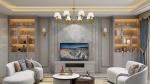 Customized Modern PVC Kitchen Cabinets L Shape Classic Grey Kitchen Cabinet