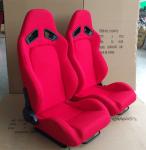 Adjustable Racing Style Car Seats , Automotive Racing Seats Suede Material