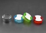 High White Glass Empty Glass Jars Salt And Pepper Shakers Round Shape