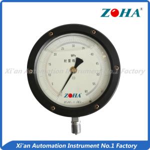 China Non - Corrosive Precision Pressure Gauge 4 Inch With Oil Filled Customized Size factory