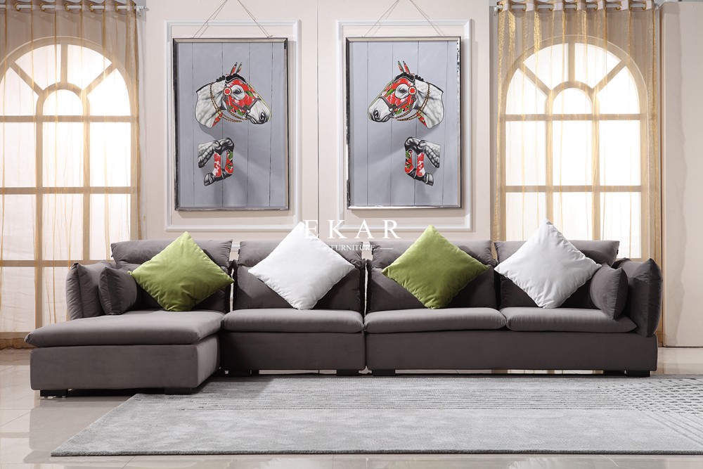 Modern Living Room Arabic Style 6 Seater Sofa Set Designs