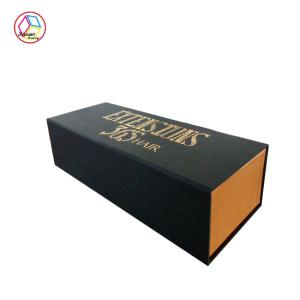 China Black Wine Bottle Packaging Boxes Printing Handling Matt Lamination factory