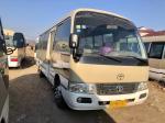 26 Seats Used TOYOTA Coaster Mini Bus Passenger Tourism Bus With Electric Door