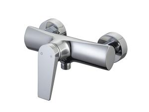China Single lever bath or shower mixer bathroom chrome brass tap faucet cold and hot OEM factory