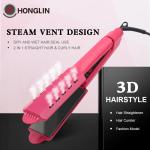 Multipurpose 110V Titanium Wide Plate Hair Straightener , Wet And Dry Hair