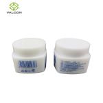 White Cosmetic Cream Jar , PE Plastic Empty Lotion Jars Custom Cute Shape