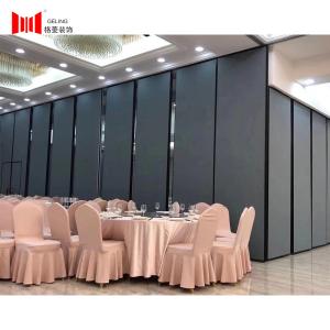 China 22kg/M2 Soundproof Sliding Wall Divider Fabric Surface Partition Wall In Hall factory