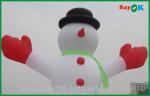 Custom Inflatable Holiday Decorations Inflatable Snowman With CE RoHS