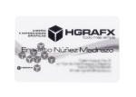 Multicolor PVC Plastic CR80 Transparent Business Card