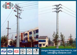 China Single / Double Circuit Angle Type Electrical Power Pole 10KV Telecommunication Pole factory