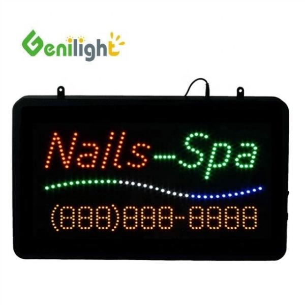 DC12v Genilight Indoor 22*13inch Attractive Advertising LED Nails Spa with Phone