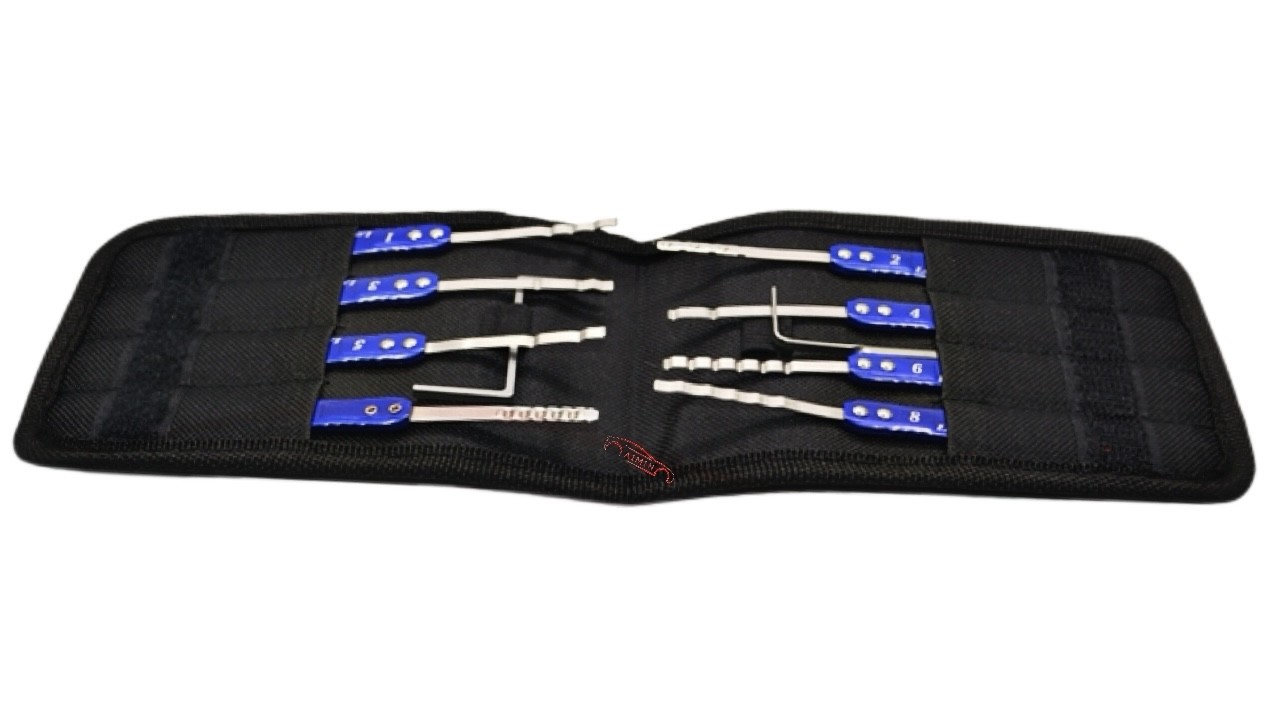 Safe Box Locksmith Tools 8 in 2 Lock Pick Set Hooks Lock Pick Set