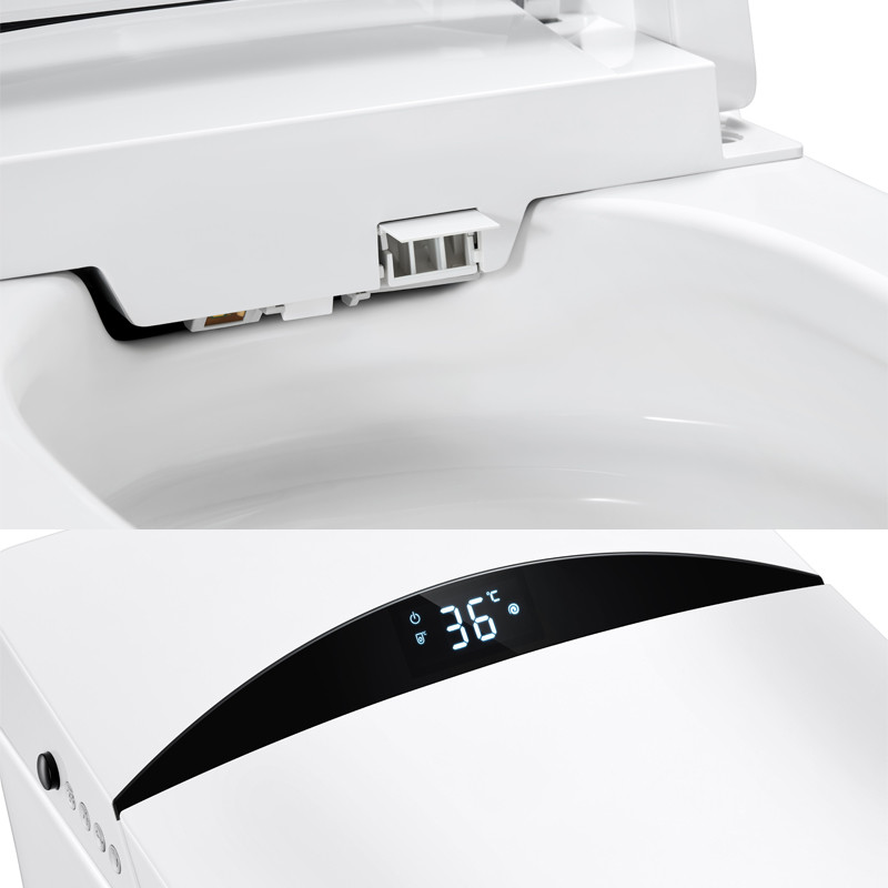 0.75MPa S Trap 400mm Modern Smart Toilet Sanitary Ware Cover Sensing Intelligent WC