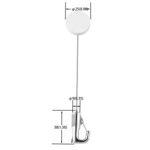 China Gallery Picture Hanging System And Wall Painting Hangers With Screw In Ceiling Mount Coupler factory