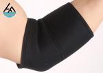 Black Neoprene Elbow Sleeve / Elbow Compression Sleeve For Weightlifting