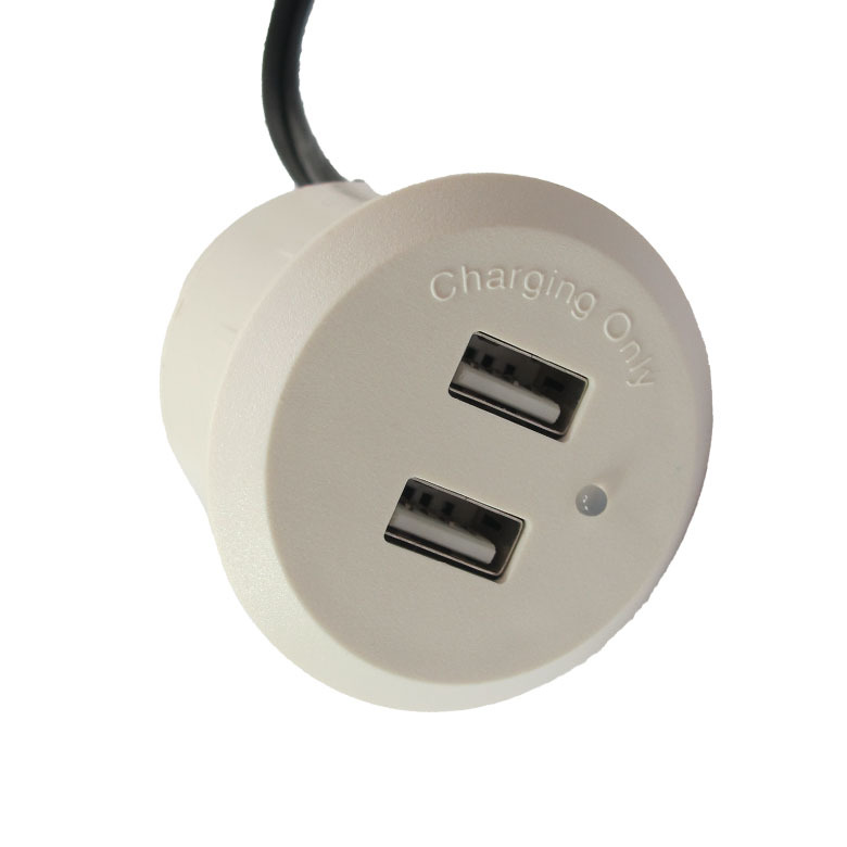 1 Outlets Embedded Circular USB Socket for Household Appliance Charging Customization