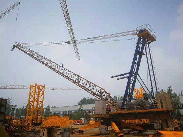 Frequency Control 30m Jib Derrick Crane , 440V for Dismantling Inncer Climbing