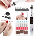Comfortable Grip Professional Nail Drill , Nail Cleaner Tool Easy Use Power 15w