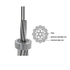 China Hybrid Optical 80KN 6F 12F 24F OPGW Optical Fiber Cable factory