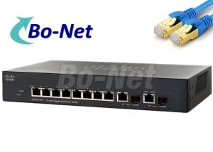 China 200 Series Gigabit Smart Cisco POE Switch With 62W Power Budget 10 Port factory