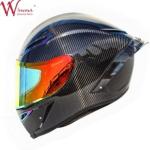 Full Face Motorcycle Helmet Retro Carbon Fiber Excellent Ventilation Comfort And