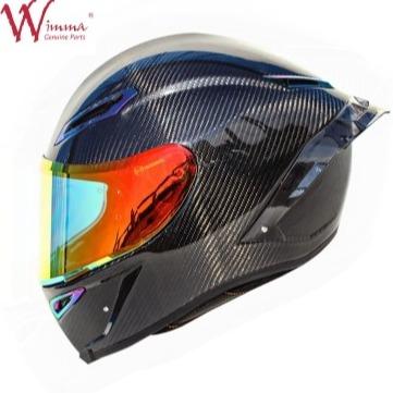 Full Face Motorcycle Helmet Retro Carbon Fiber Excellent Ventilation Comfort And