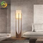 Wood / Walnut Finish E27 Japanese Style Wabi-Sabi Floor Lamp for Bedroom Living