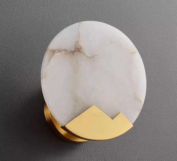 Luxury Alabaster Bedroom Bedside Wall Lamp Creative Staircase Aisle Art