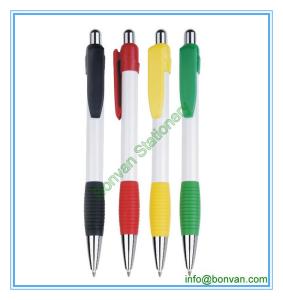 China colored grip plastic advertising ballpen, from hangzhou factory factory