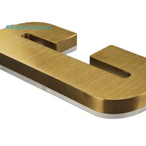 China Best sellers manufacturer custom 3d metal backlit signage stainless steel letter signs factory