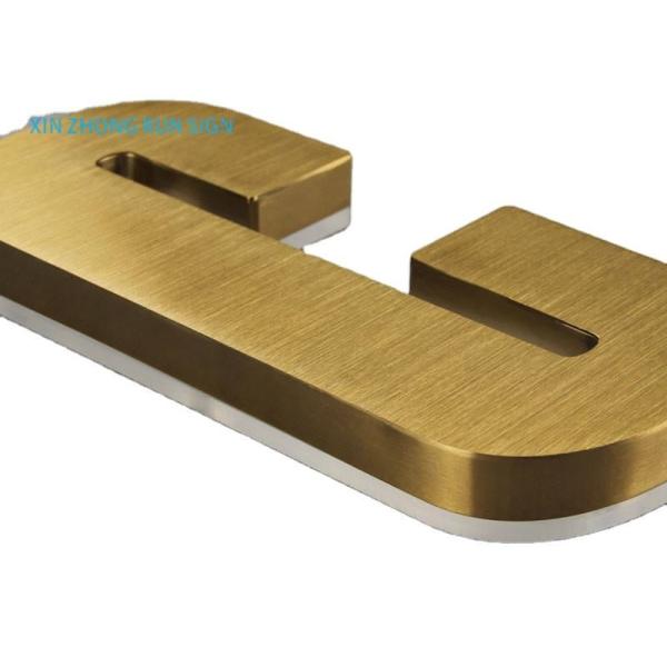 Best sellers manufacturer custom 3d metal backlit signage stainless steel letter