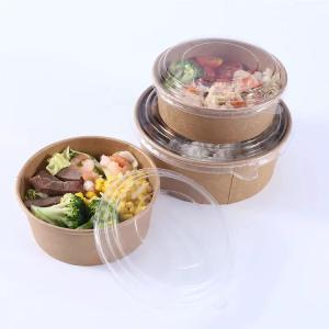 China 12 Oz Kraft Paper Bowls 50 Count Brown Custom Logo factory