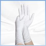 Hypoallergenic Disposable Hand Gloves White 9 Inches Non Toxic