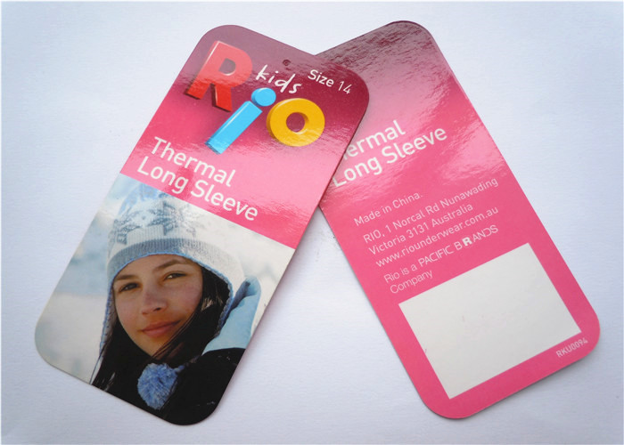 Eco-Friendly recyled Custom Printed Clothing Label Tags Eco Friendly For Jewelrys