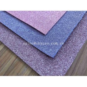 Recycle Goma Glitter EVA Foam Sheet 38 Degree Hardness , 1.2-44mm Thickness